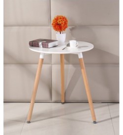 Bàn ăn Eames tròn màu trắng 60cm B1