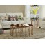Bàn Sofa mặt đá chân mạ vàng BLM33
