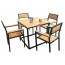 Bộ bàn ghế cafe gỗ sắt  BQ1035