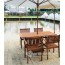 Bộ bàn ghế gỗ xếp cafe nhà hàng quán ăn sân vườn khu dã ngoại BT13